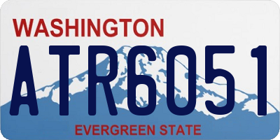 WA license plate ATR6051