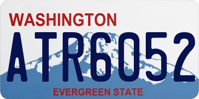 WA license plate ATR6052