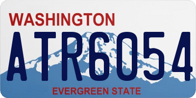 WA license plate ATR6054