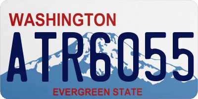 WA license plate ATR6055