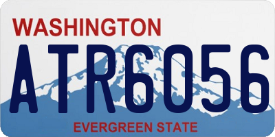 WA license plate ATR6056