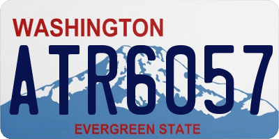 WA license plate ATR6057
