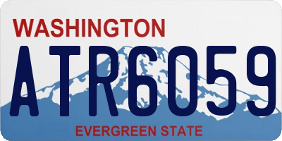 WA license plate ATR6059