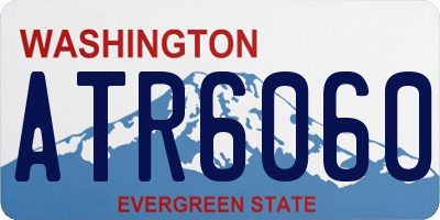 WA license plate ATR6060