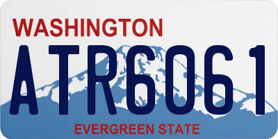 WA license plate ATR6061