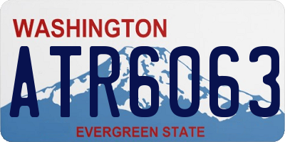 WA license plate ATR6063