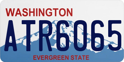 WA license plate ATR6065
