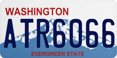 WA license plate ATR6066