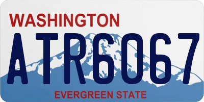 WA license plate ATR6067