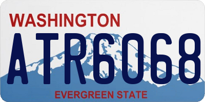 WA license plate ATR6068