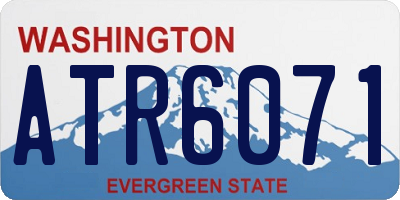 WA license plate ATR6071