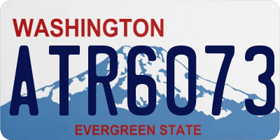 WA license plate ATR6073