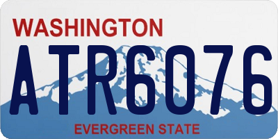 WA license plate ATR6076
