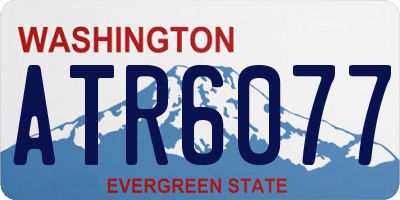 WA license plate ATR6077