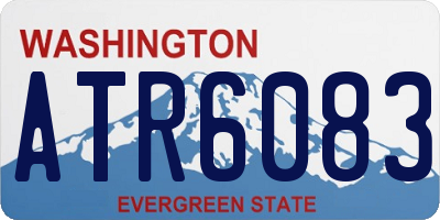 WA license plate ATR6083