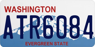 WA license plate ATR6084
