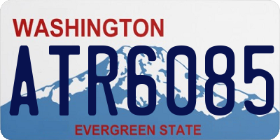WA license plate ATR6085