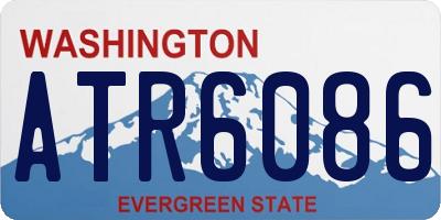 WA license plate ATR6086