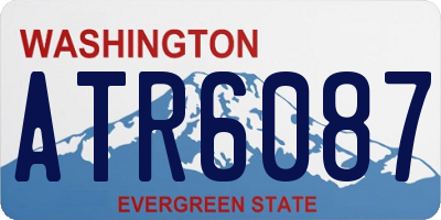 WA license plate ATR6087