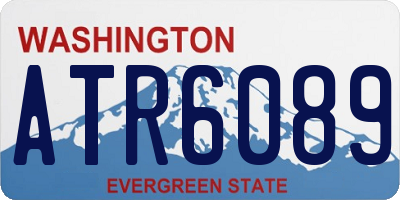 WA license plate ATR6089