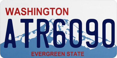 WA license plate ATR6090