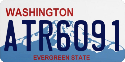 WA license plate ATR6091