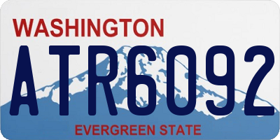 WA license plate ATR6092