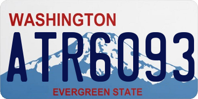 WA license plate ATR6093