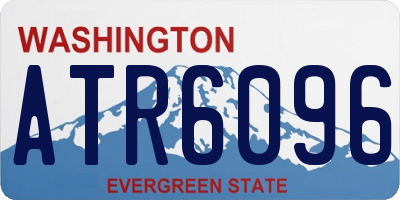 WA license plate ATR6096