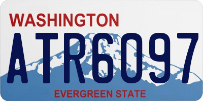 WA license plate ATR6097