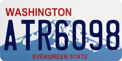 WA license plate ATR6098