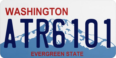 WA license plate ATR6101
