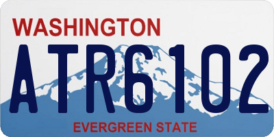 WA license plate ATR6102