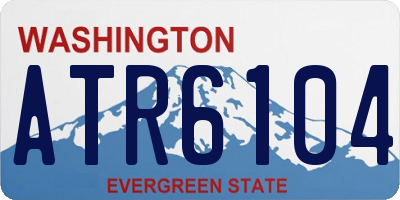 WA license plate ATR6104