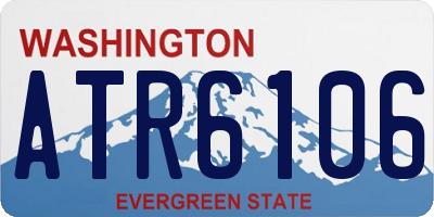 WA license plate ATR6106