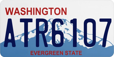 WA license plate ATR6107