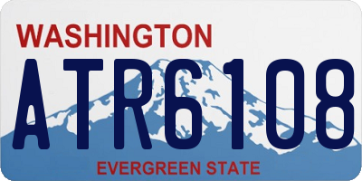 WA license plate ATR6108