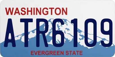 WA license plate ATR6109