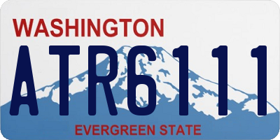 WA license plate ATR6111