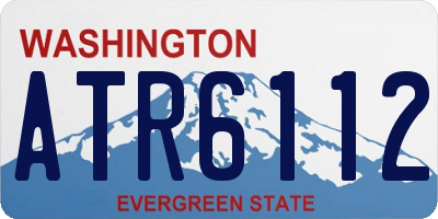 WA license plate ATR6112