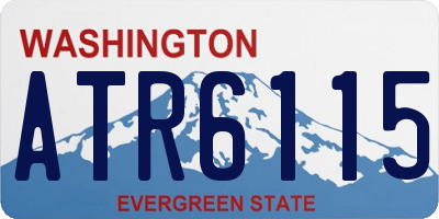 WA license plate ATR6115