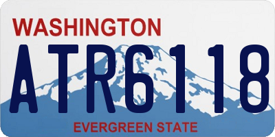 WA license plate ATR6118