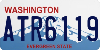 WA license plate ATR6119