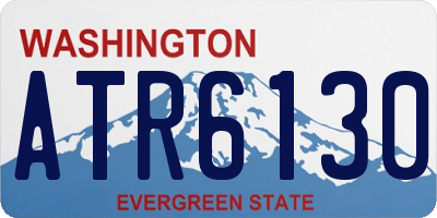 WA license plate ATR6130