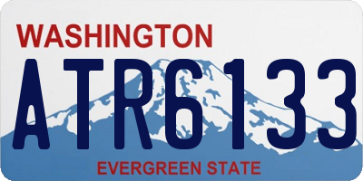 WA license plate ATR6133