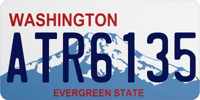 WA license plate ATR6135
