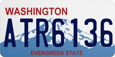WA license plate ATR6136