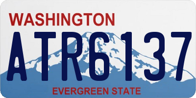 WA license plate ATR6137