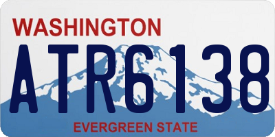 WA license plate ATR6138