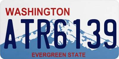WA license plate ATR6139